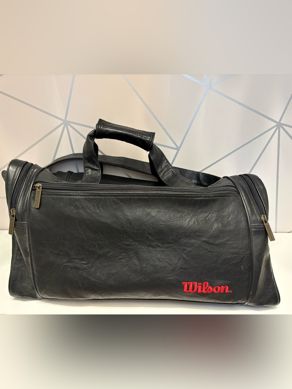 Vintage Wilson Sony Black Duffel Gym Travel Bag